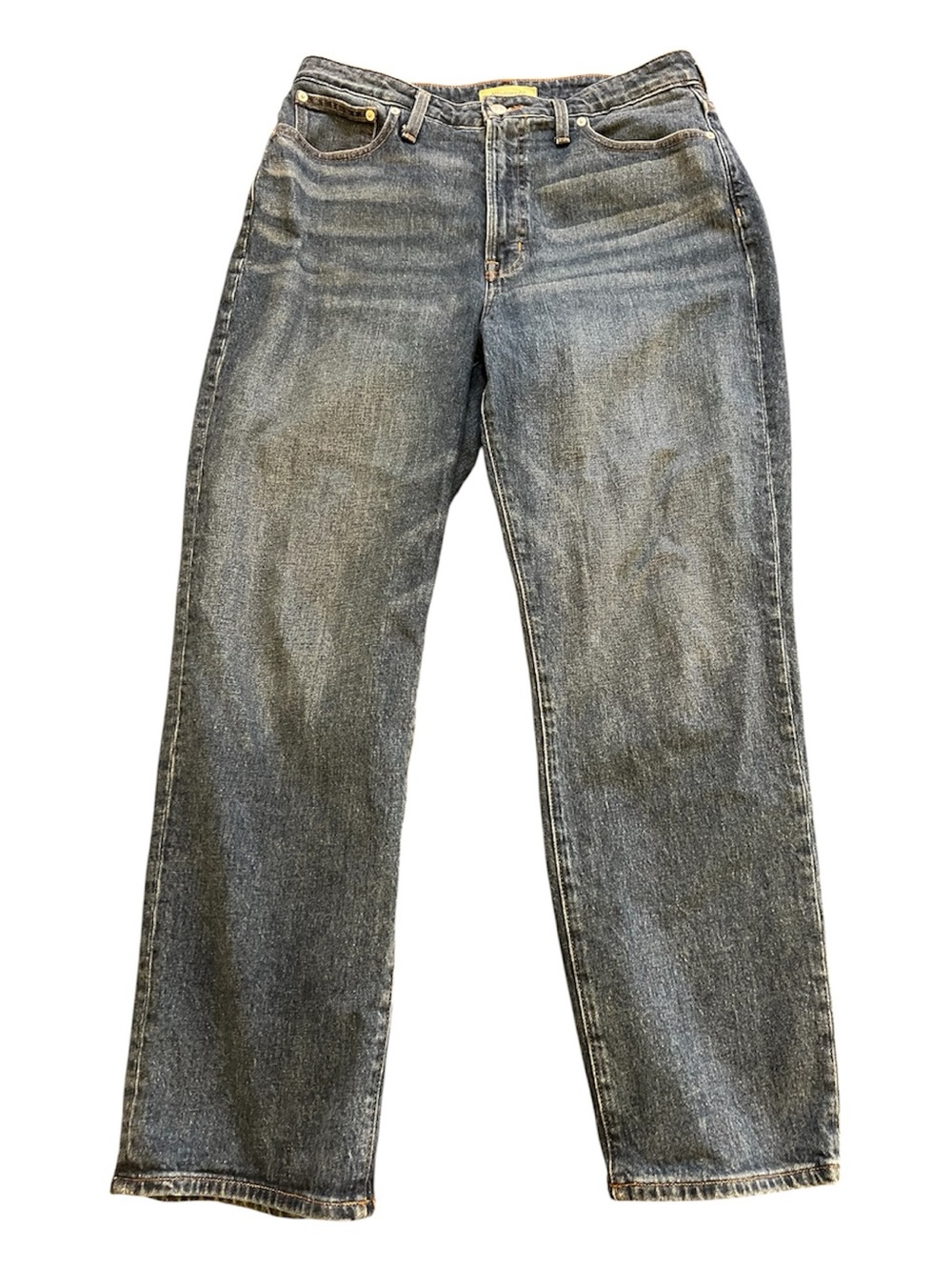 Madewell Curvy Perfect Vintage Straight Jean High Rise Mayfield Wash Denim 31